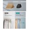 50 Pack Slim Clothes Hangers Non Slip Plastic Coat Hangers 360° Swivel Hook Space Saving Ink Black